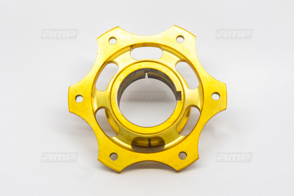 ALUMINUM SPROCKET CARRIER FOR 50mm AXLE GOLD ANODIZED